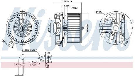 Вентилятор салона Nissens 87385