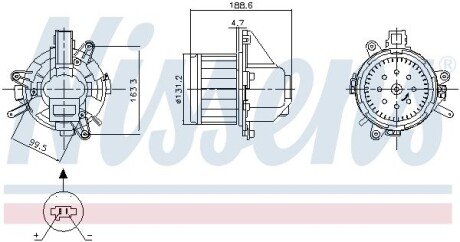 Вентилятор салона Nissens 87542