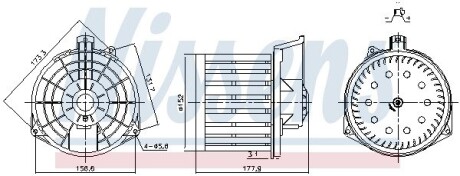 Вентилятор Nissens 87549