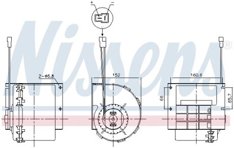 Вентилятор салону Nissens 87613