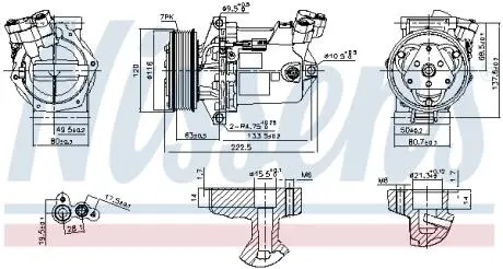 Компрессор кондиционера First Fit Nissens 890042