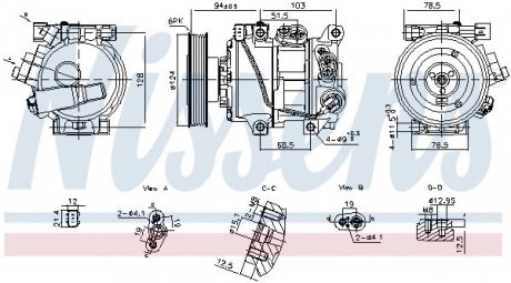 Компрессор кондиціонера Nissens 890896