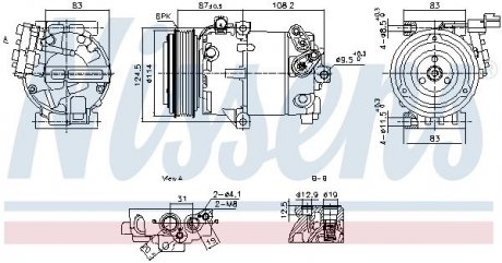 Компрессор кондиционера First Fit Nissens 890897