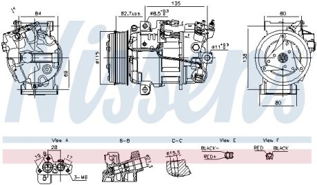 Компрессор кондиционера First Fit Nissens 891042