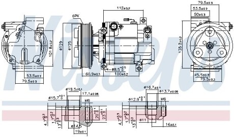 Компрессор кондиционера Nissens 89549