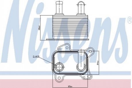 Масляний радіатор, моторне масло Nissens 90825 (фото 1)