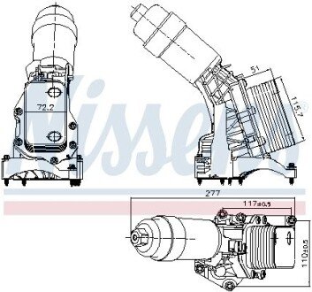 Масляный радиатор Nissens 91395