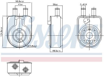 Радіатор охолодження оливи Nissens 91448