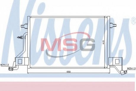 Радіатор кондиціонера повітря Nissens 940002