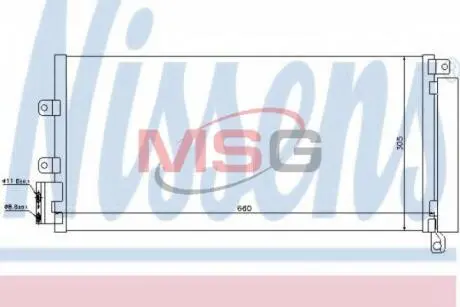 Конденсатор, кондиціонер Nissens 940023