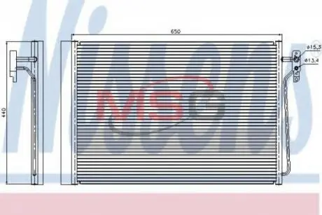 Радиатор кондиционера воздуха Nissens 940045