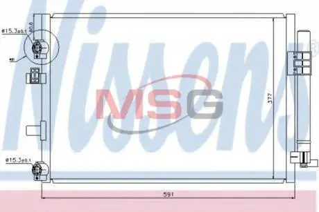 Радиатор кондиционера воздуха Nissens 940182