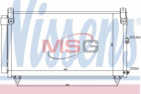 Радіатор кондиціонера повітря Nissens 940191