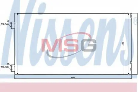 Конденсатор, кондиционер Nissens 940204