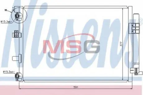 Конденсатор, кондиционер Nissens 940222