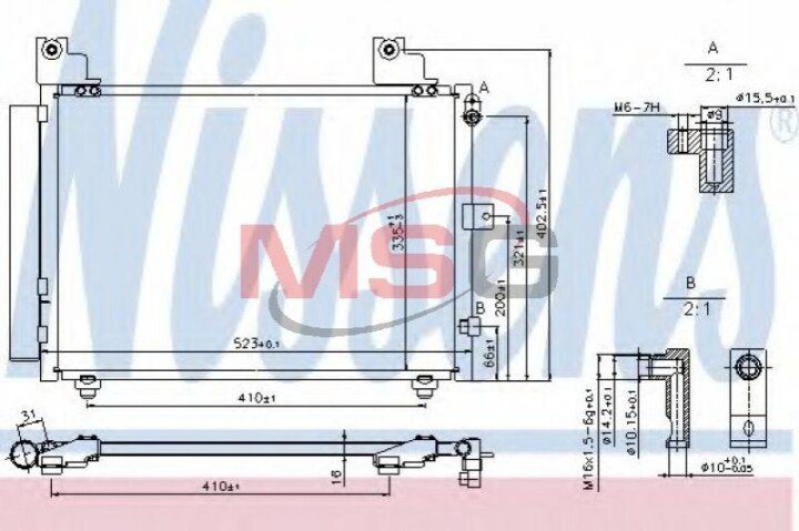 Радиатор кондиционера воздуха Nissens 940359 (фото 1)