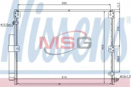 Конденсатор, кондиционер Nissens 940375