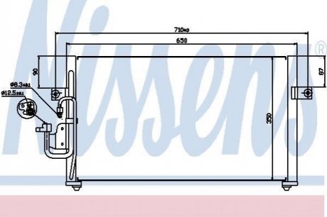 Радиатор кондиционера воздуха Nissens 94037 (фото 1)