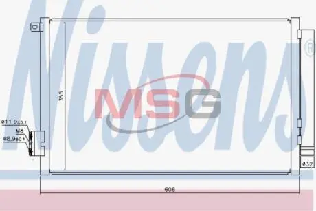 Конденсатор, кондиционер Nissens 940396