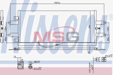 Радиатор кондиционера Nissens 940440