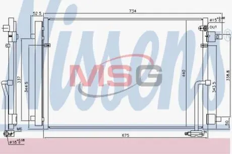 Радиатор кондиционера воздуха Nissens 940452