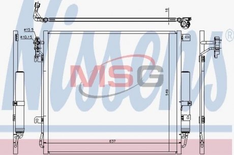 Конденсатор, кондиціонер Nissens 940485