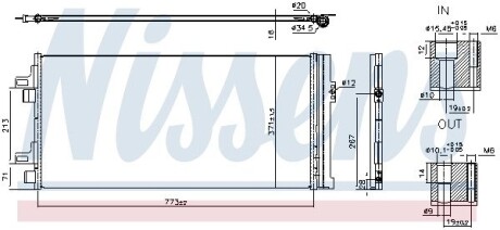 Радиатор кондиционера Nissens 940962