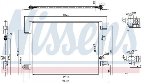 Радиатор кондиционера воздуха Nissens 941061