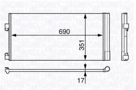 Конденсатор, кондиціонер Nissens 94210