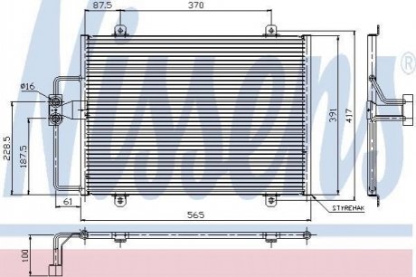 Радиатор кондиционера воздуха Nissens 94246 (фото 1)
