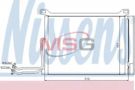 Конденсатор, кондиционер Nissens 94615