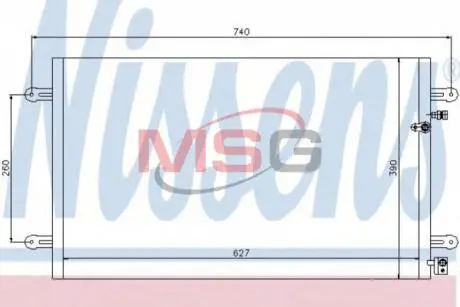 Конденсатор, кондиционер Nissens 94695