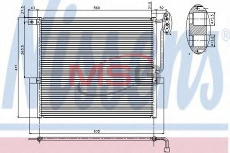 Радиатор кондиционера воздуха Nissens 94761 (фото 1)