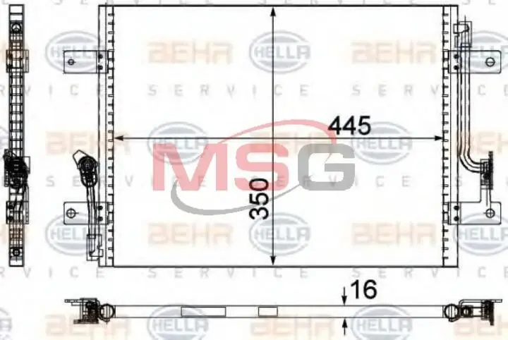 Фото 1 - Радиатор кондиционера Nissens 94825 Радиатор кондиционера Nissens 94825 (фото 1)