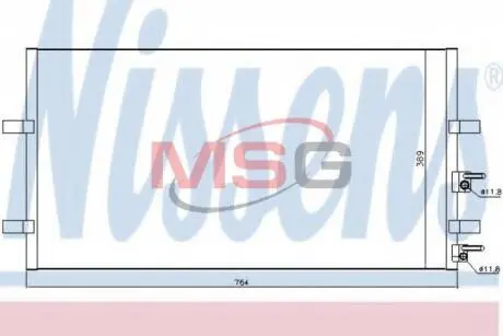 Конденсатор, кондиціонер Nissens 94915