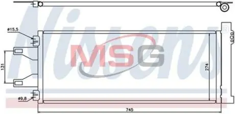 Конденсатор, кондиционер Nissens 94986