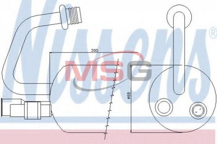 Осушувач Nissens 95211 (фото 1)