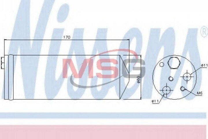 Осушувач Nissens 95239 (фото 1)