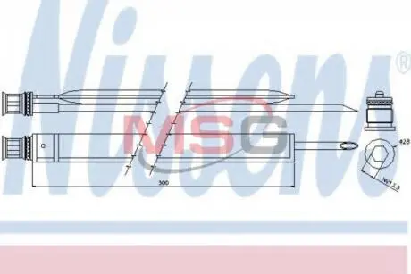 Осушитель, кондиционер Nissens 95465