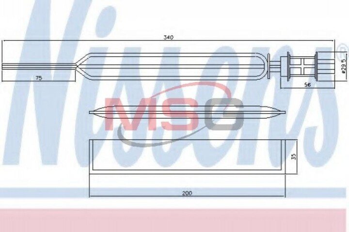 Осушувач Nissens 95469 (фото 1)