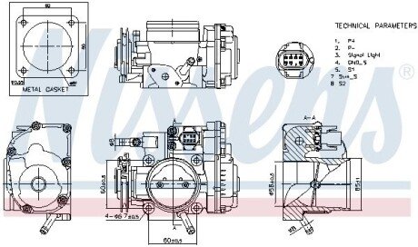 Дроссельный узел VW GOLF 98- Nissens 955063