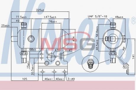 Осушитель, кондиционер Nissens 95521