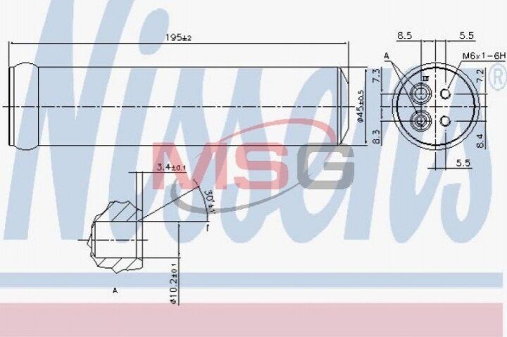 Осушувач Nissens 95569 (фото 1)