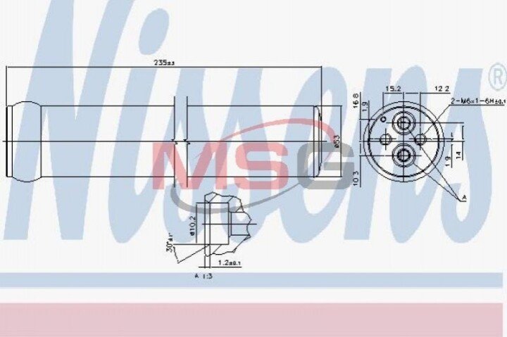 Осушувач Nissens 95587 (фото 1)