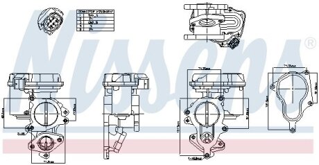 Клапан рециркуляции (EGR) First Fit Nissens 98156