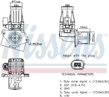 Клапан рецеркуляции отработавших газов Nissens 98377