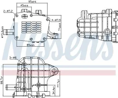 Радиатор отработавших газов Nissens 989481