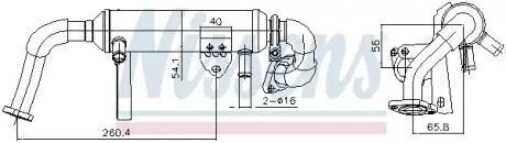 Радиатор рециркуляции ОГ Nissens 989482