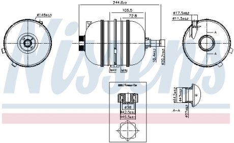 Бачок розширювальний Nissens 996126