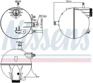 Расширительный бачок Nissens 996295